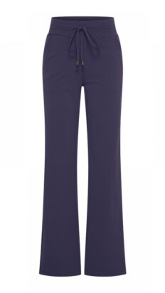 Mi Piaci straight broek navy met strik