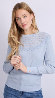 C&S  Kamaria trui Blue Mist