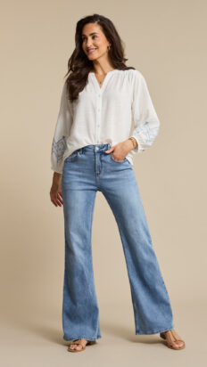 Red Button Brielle Flare Denim lightstone