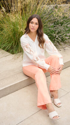 G-MAXX Anoukis blouse offwhite - koraal