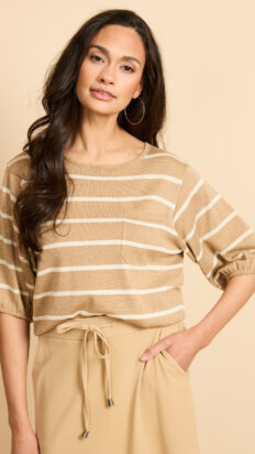 G-MAXX Genoveva top camel-wol