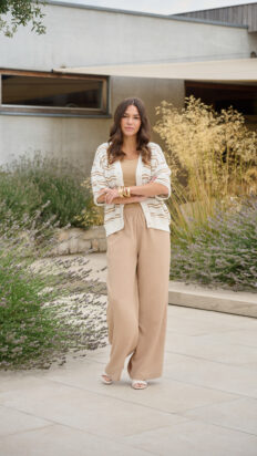 G-MAXX Helmi vest wol wit - camel