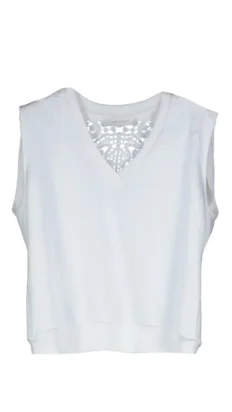 Amelie Amelie Manya top off white