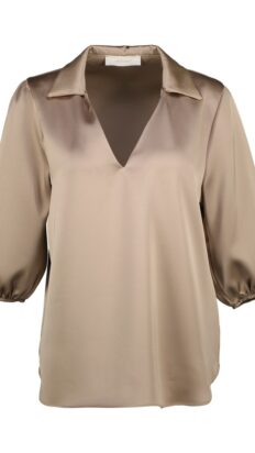 Amelie Amelie Alma blouse taupe