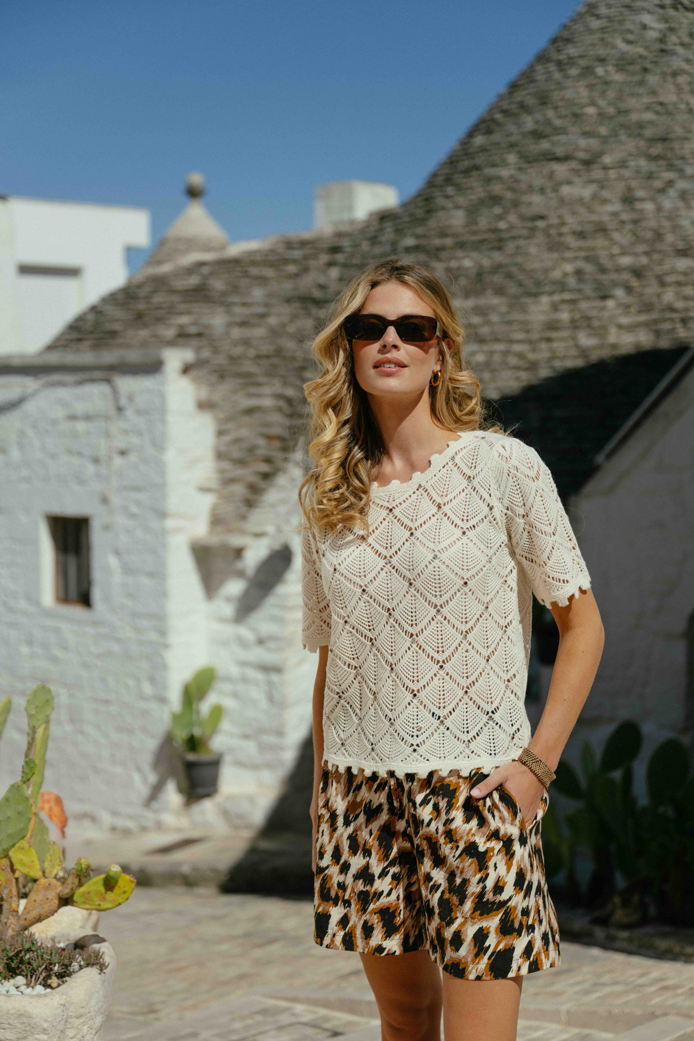 C&S Kaisa top off white