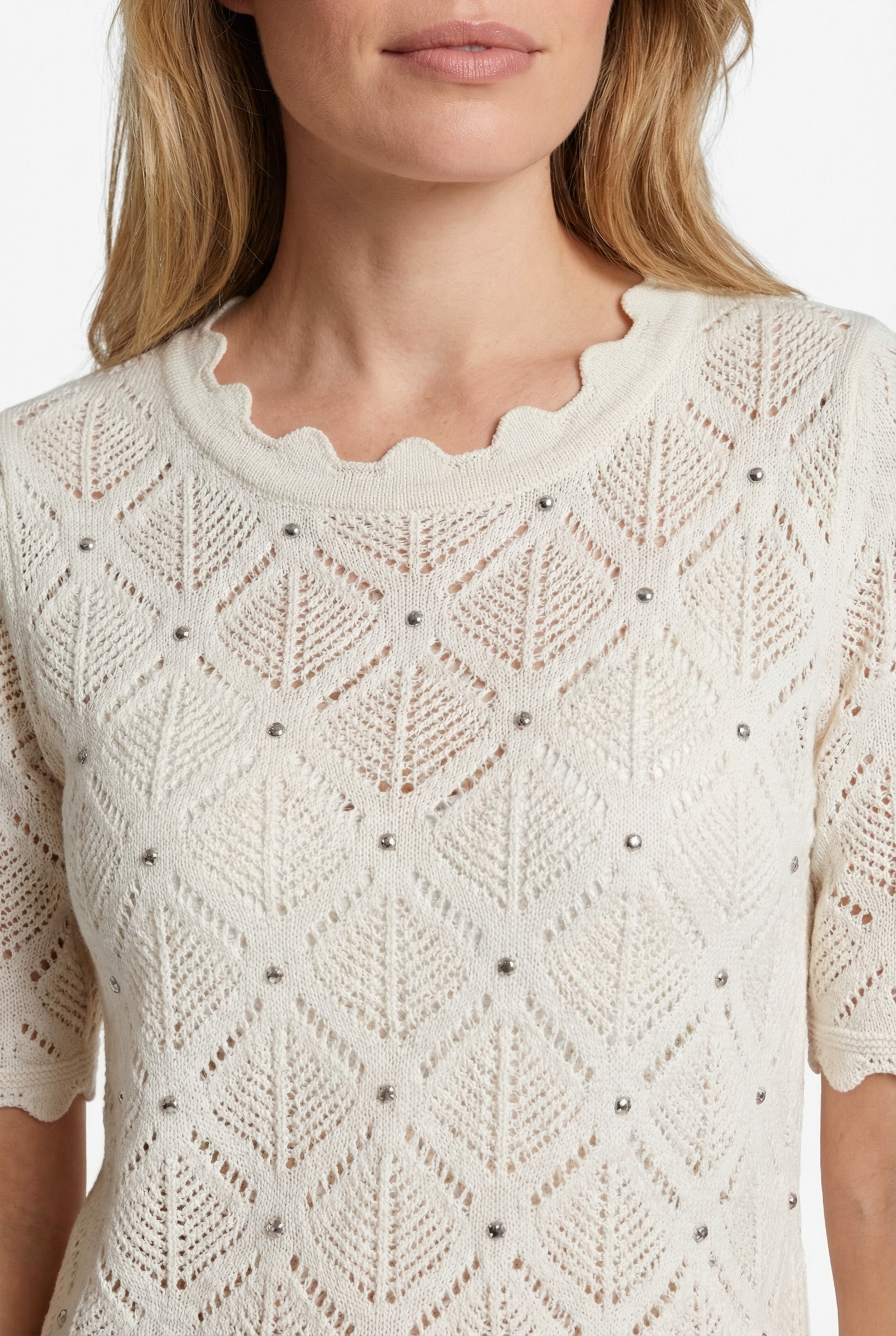 C&S Kaisa top off white - Afbeelding 2