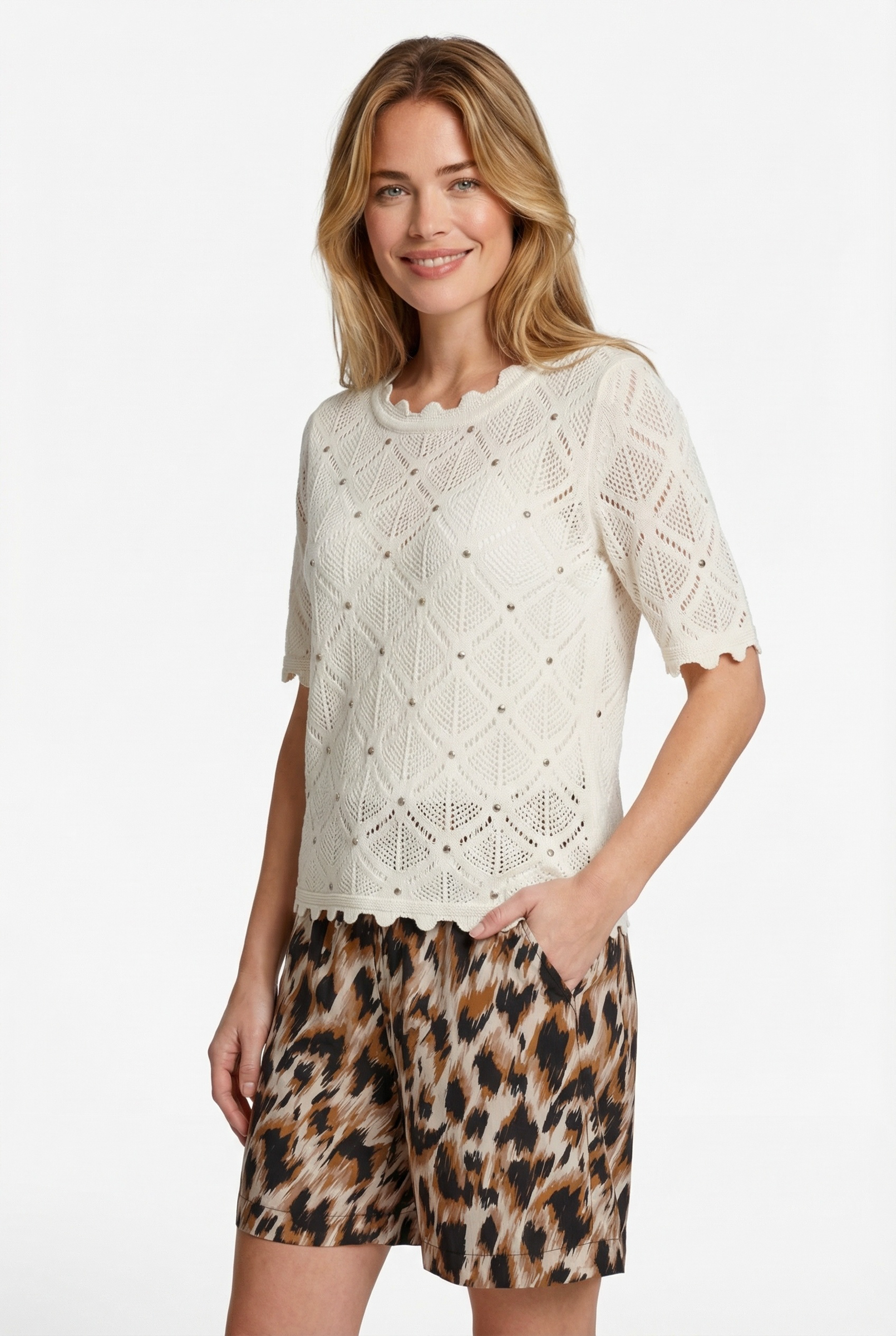 C&S Kaisa top off white - Afbeelding 3