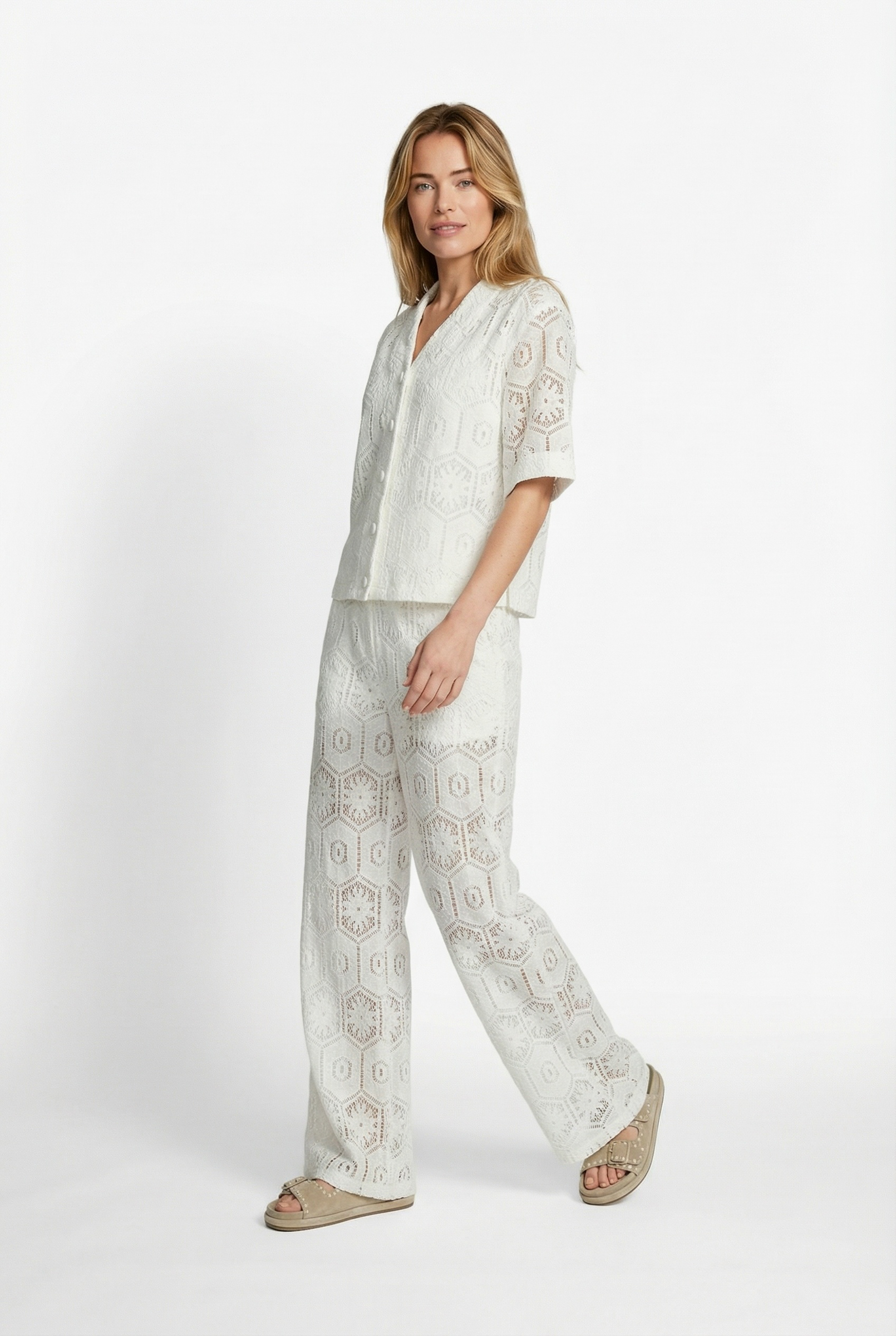 C&S Tola Blouse ecru - Afbeelding 3