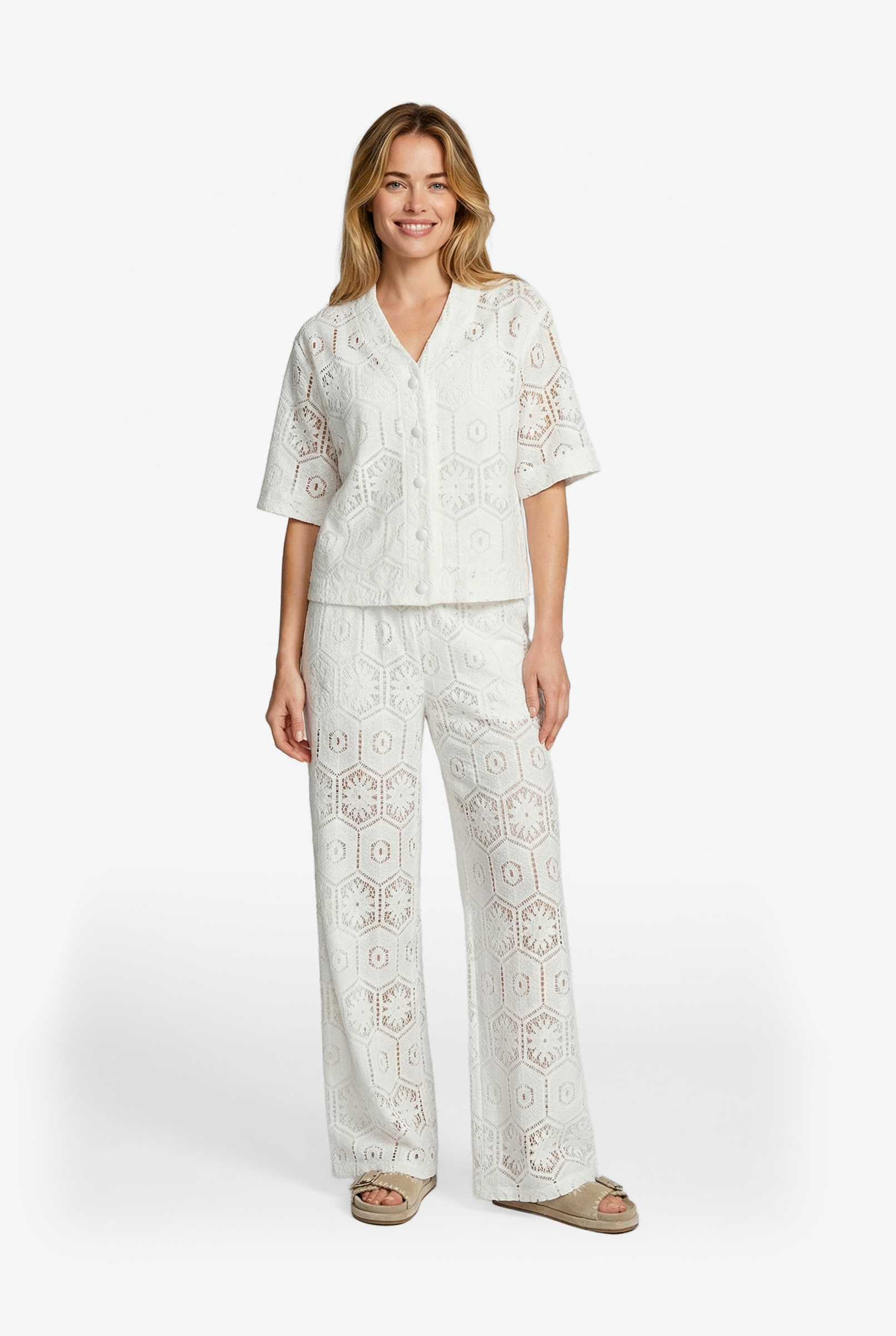 C&S Tola Blouse ecru - Afbeelding 4