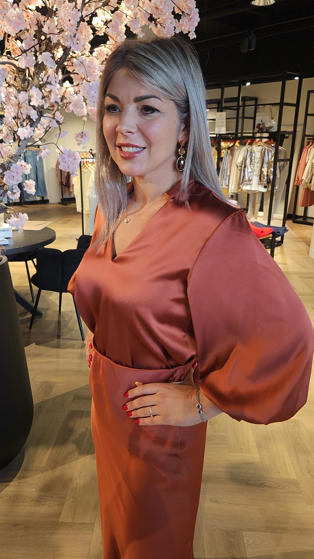 Amelie Amelie Alma Blouse Brique