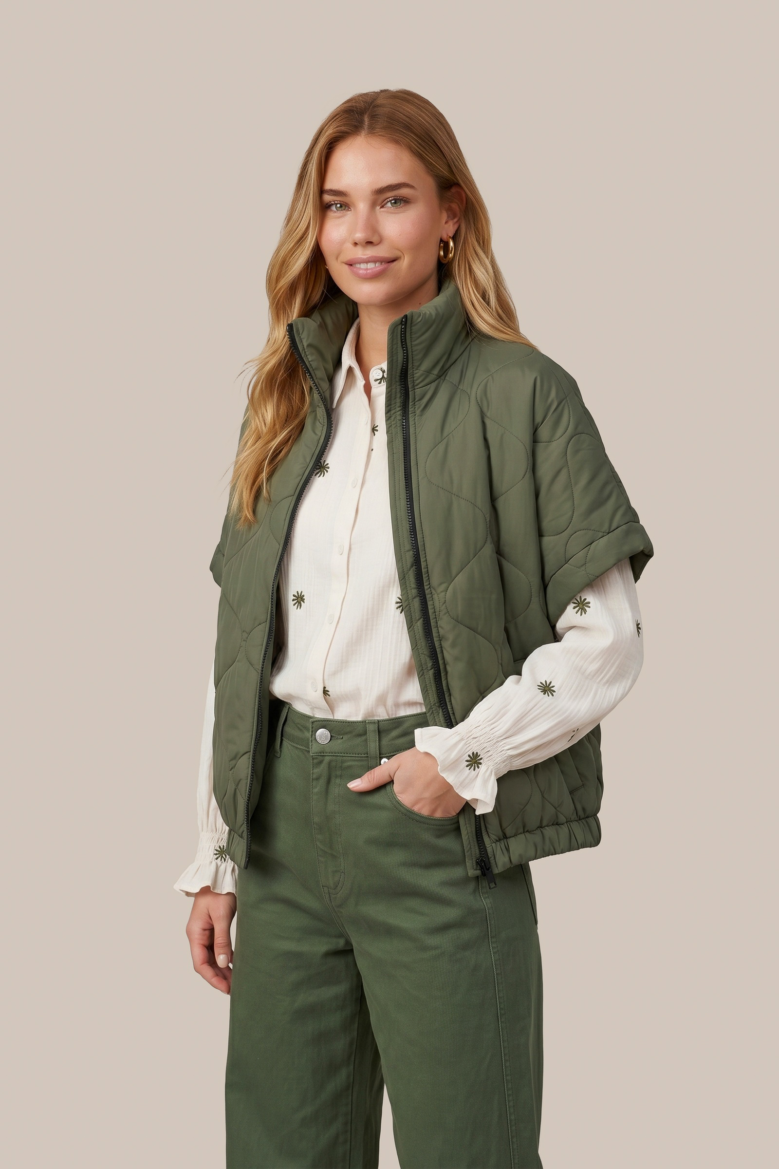 C&S Ondra Bodywarmer Groen
