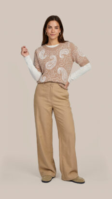 C&S Waisley knit pullover Sand