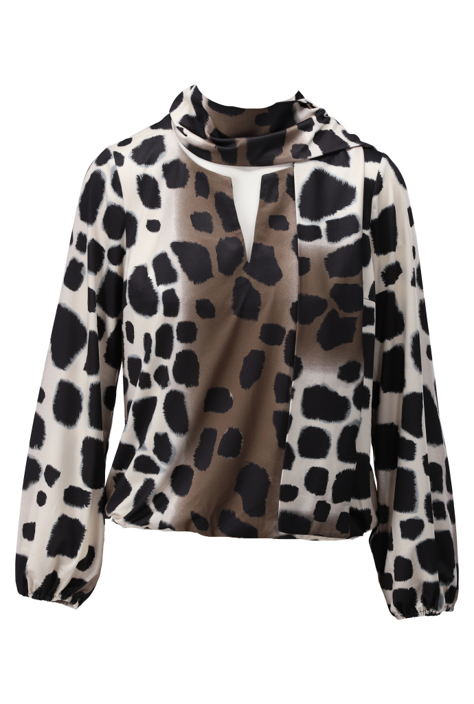 Kdesign D119 Top met sjaal print