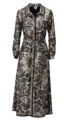 Kdesign D601 Maxi jurk met slangenprint
