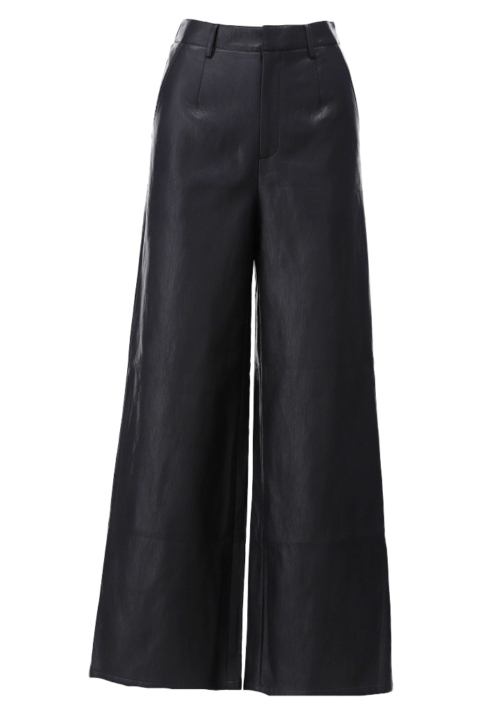 Kdesign D758 Leather look broek zwart