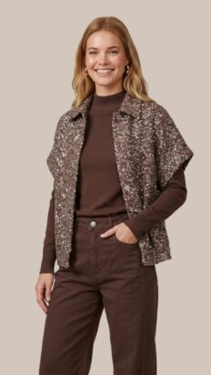 C&S Gilana Gilet Brown