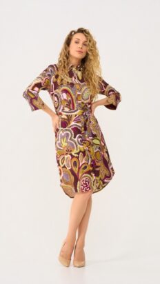 Mi Piaci Jurk Multicolor Paisley Print