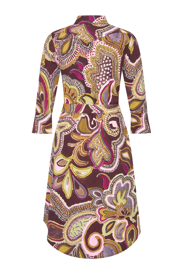 Mi Piaci Jurk Multicolor Paisley Print - Afbeelding 3