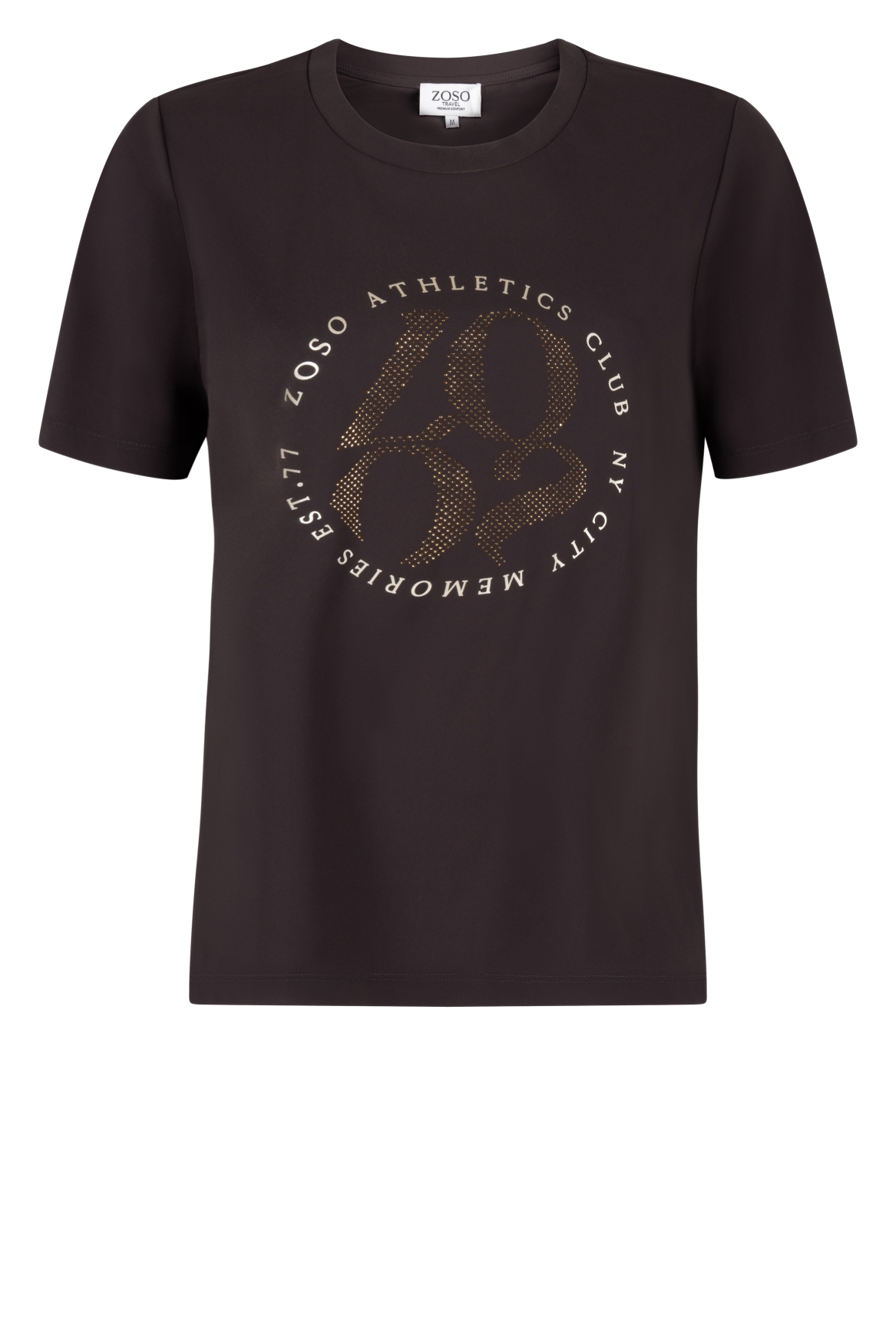 Zoso Britt t-shirt espresso 264 - Afbeelding 2