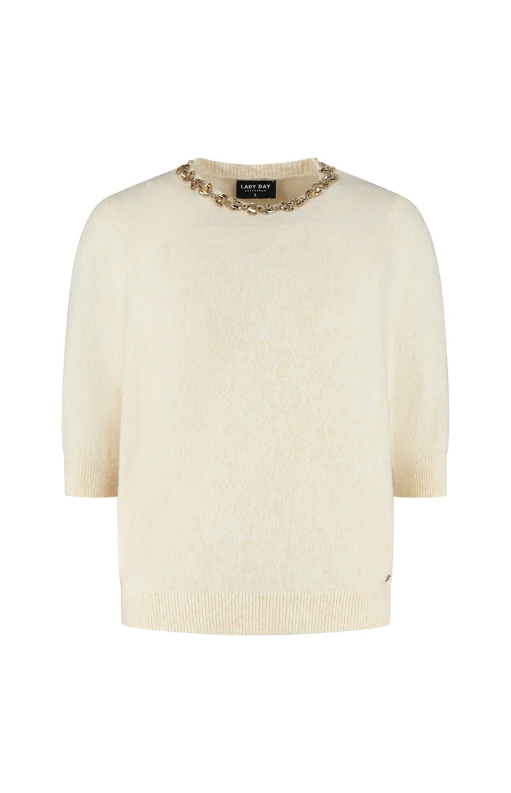 Lady Day Aveline top vanilla melange - Afbeelding 4