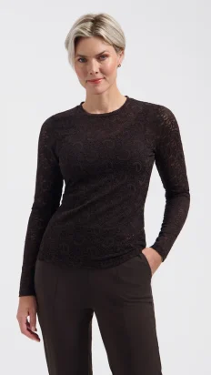 Lady Day Joss Paisley top brown