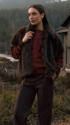 Lady Day Jenna gilet bruin