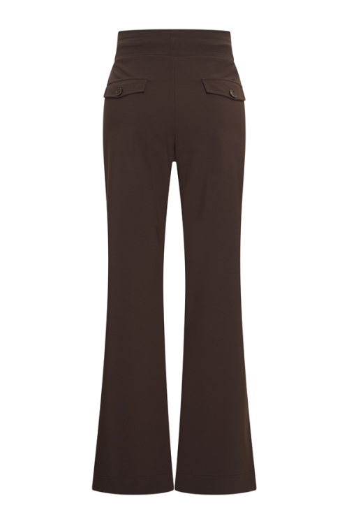 Mi Piaici Bonded Expresso broek - Afbeelding 2