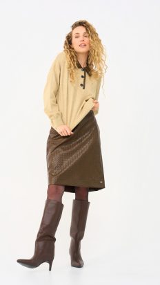 Mi Piaici Skirt Vegan leather