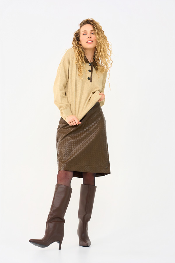 Mi Piaici Skirt Vegan leather