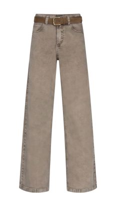 Red Button Colette truffle belt washed twill L31