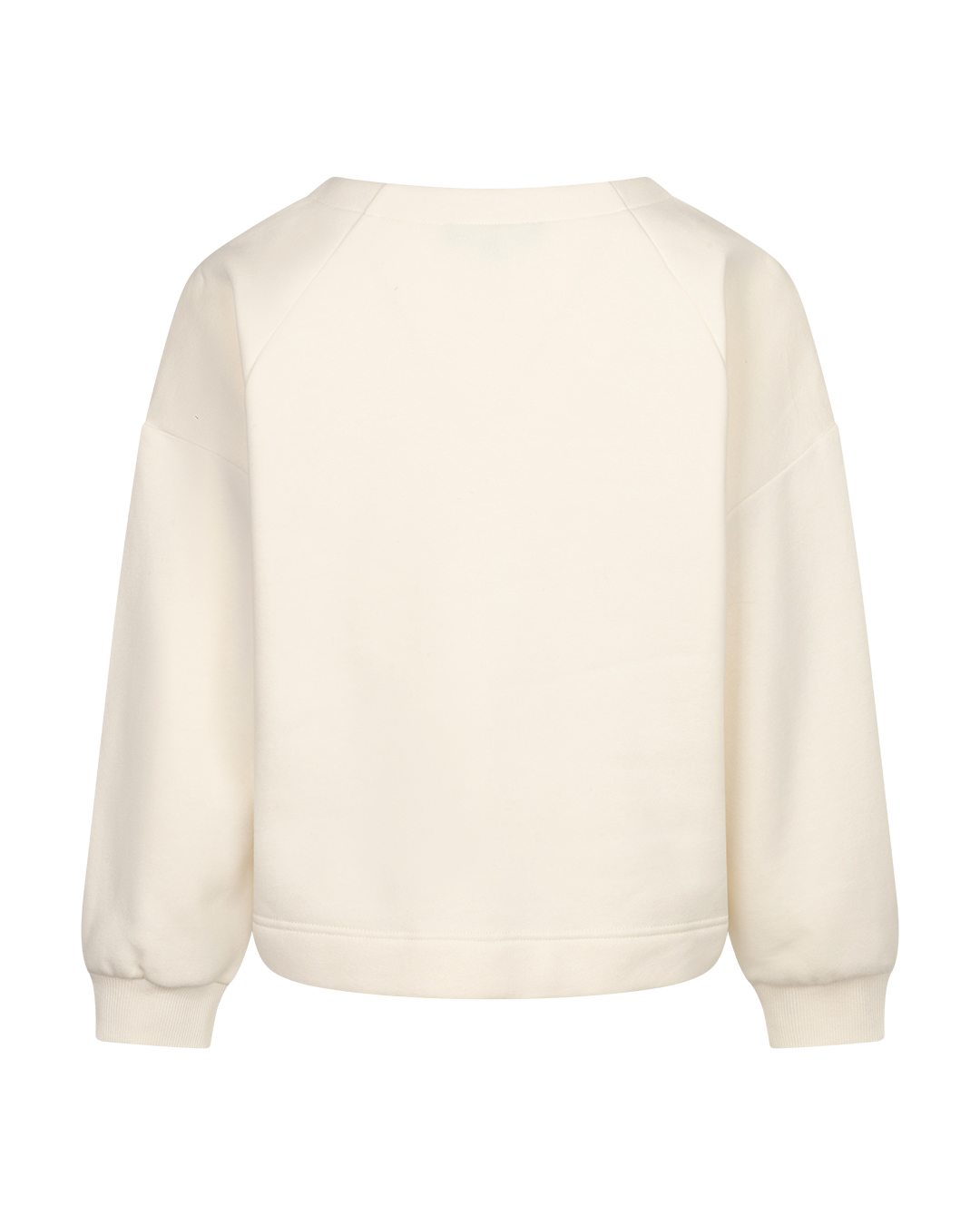 Red Button Terry sweater chestprint ecru brown - Afbeelding 2