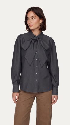 C&S Lissa blouse denim black