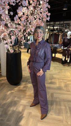 Mi Piaici Broek Straight Plum Perfect