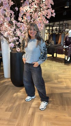 C&S Kalista trui gray melange