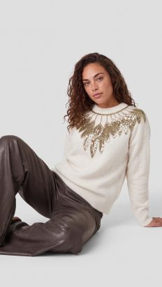 C&S Kehlani Trui Wol Wit
