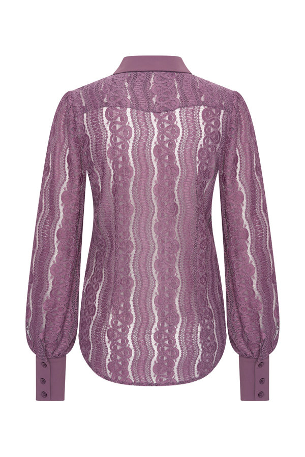 Mi Piaici Blouse Kant Plum Perfect - Afbeelding 2